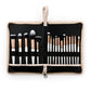 GLAMSTROKES BRUSH SET 17 PCS – ROSE GOLD with Face Sheet Mask