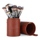 HD Premium Cosmetics Brush Holder Cylinder Shaped Orange Rust (Big) - London Prime